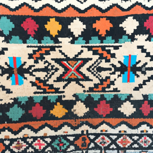 Handcrafted Vintage Native American Floor Area Rug Collection